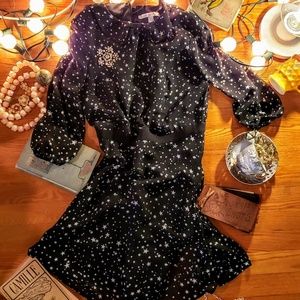 Star print Lauren Conrad dress